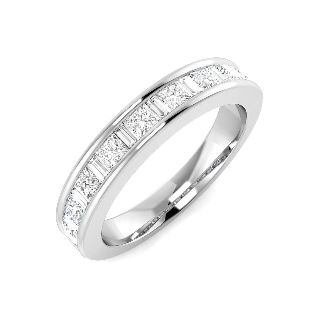 Diamond Half Eternity Ring | 1ct | Hallmarked Gold & Platinum