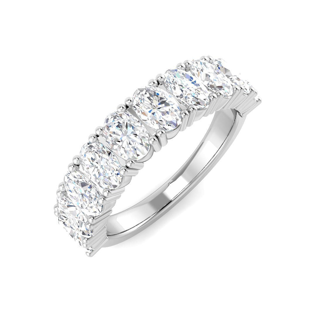 2Ct Lab Grown Diamond Ring in 9k White Gold | Ring Size - M