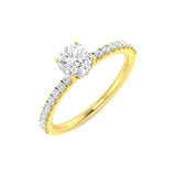 Diamond Hereforb Engagement Ring | 0.75ct | Hallmarked Gold & Platinum