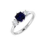 Diamond Gasakhiesk Blue Sapphire Ring | 1ct - 2.25ct