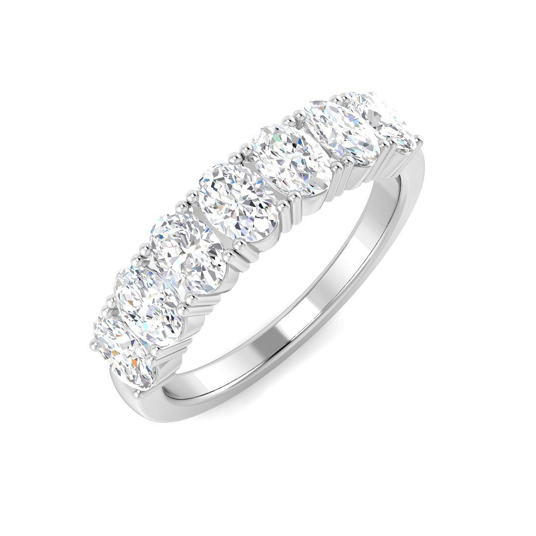 1.57Ct Lab Grown Diamond Ring in 9k White Gold | Ring Size - M