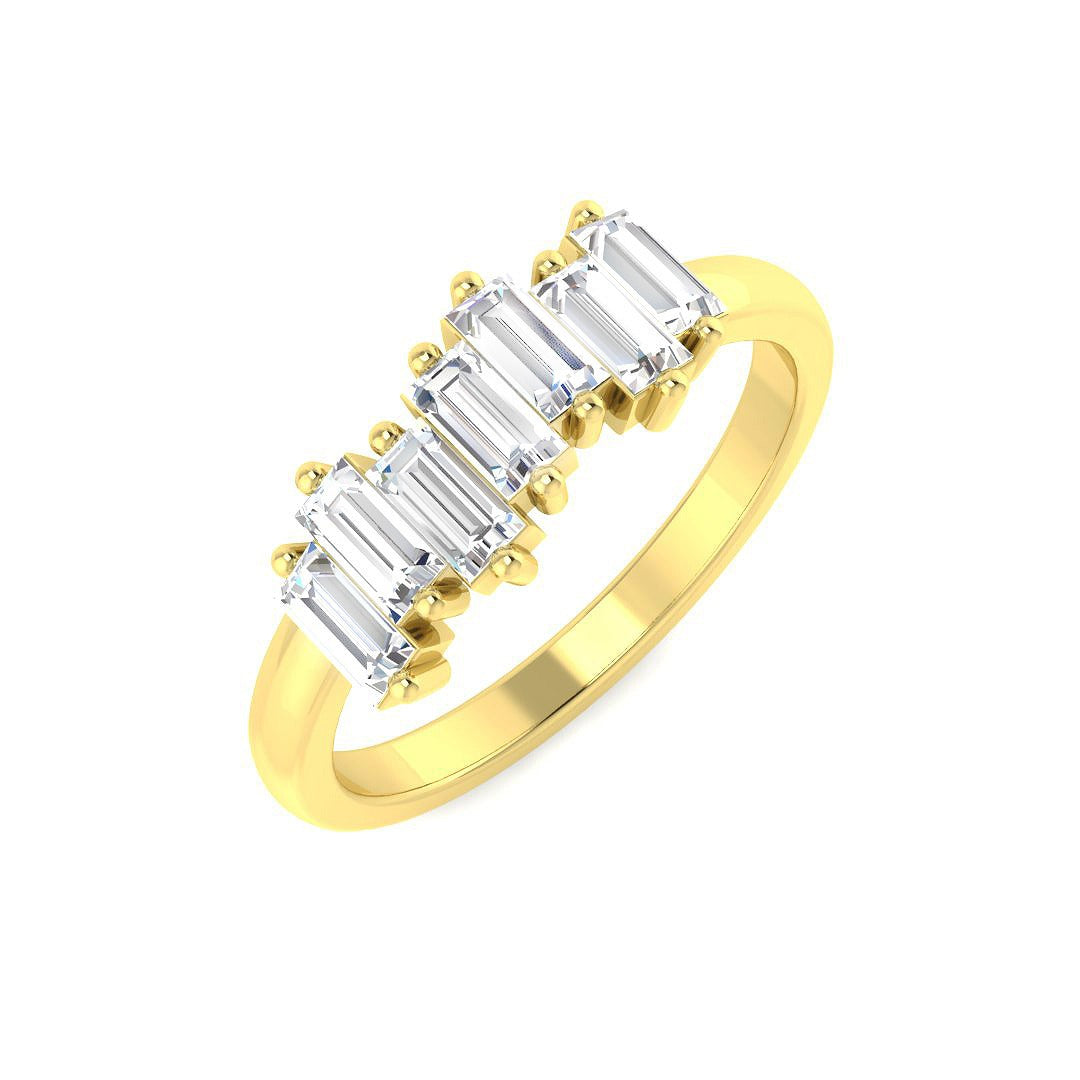 Diamond Festham Fancy Ring | 0.75ct | Hallmarked Gold & Platinum