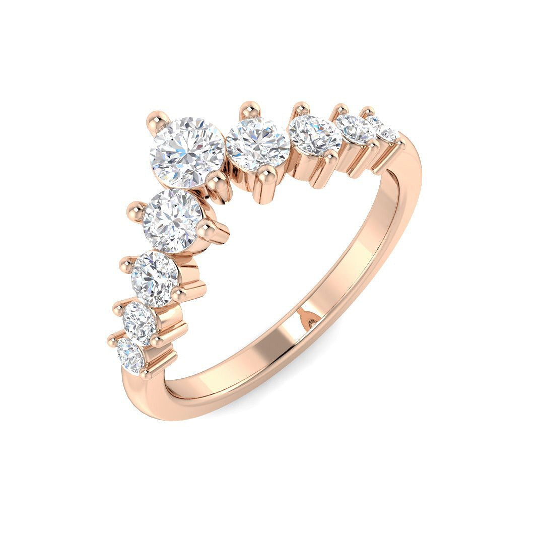 Diamond Chibbibgfosb Wishbone Ring | 0.75ct