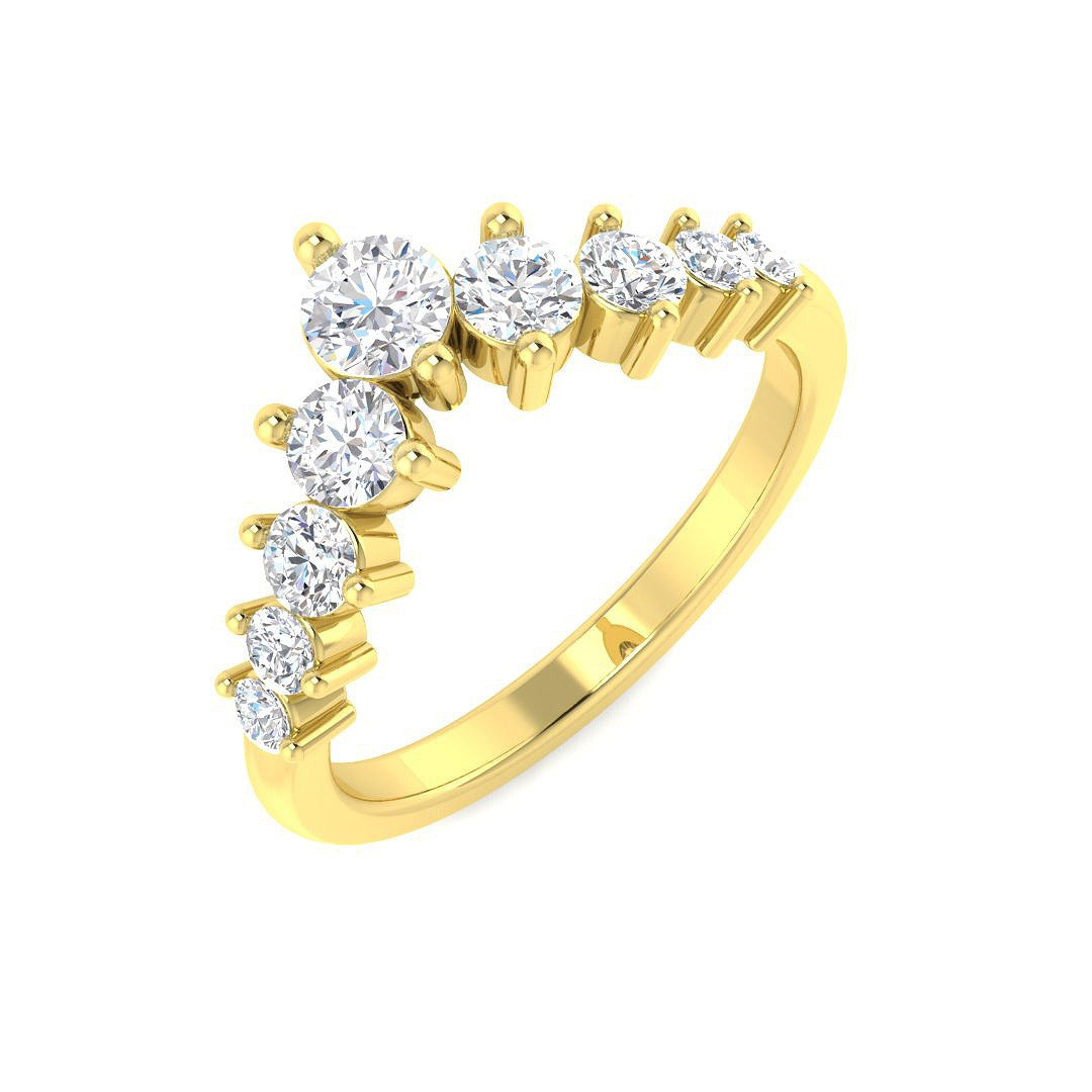 Diamond Chibbibgfosb Wishbone Ring | 0.75ct