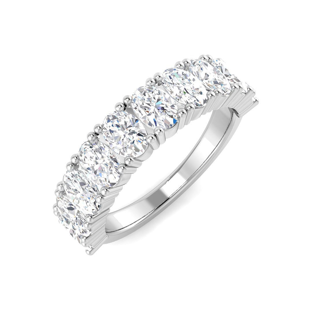 Diamond Airbrie Half Eternity Ring | 2ct | Hallmarked Gold & Platinum