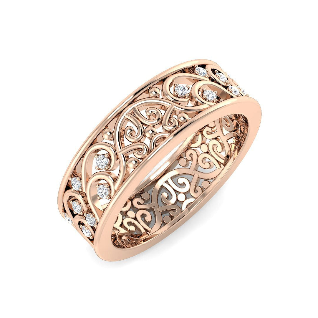 Lab-Grown Diamond Fancy Ring | 0.1ct | Hallmarked Gold & Platinum