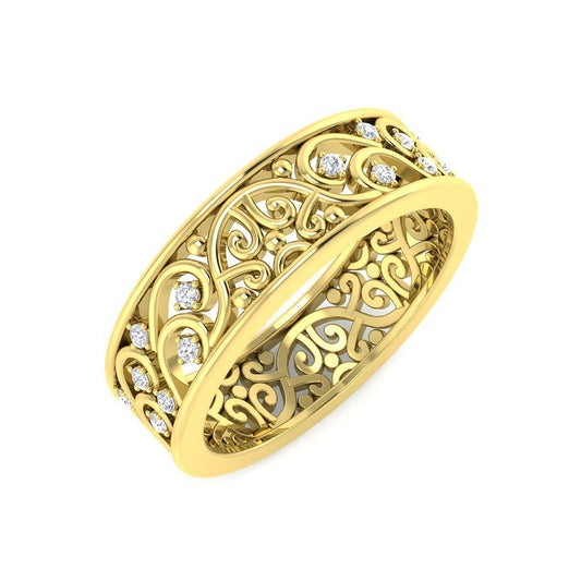Lab-Grown Diamond Fancy Ring | 0.1ct | Hallmarked Gold & Platinum