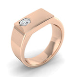 Bold Diamond Signet Ring | 0.20ct | Hallmarked Gold & Platinum