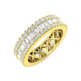 Baguette & Round Diamond Full Eternity Ring | Lab & Natural 2.00ct
