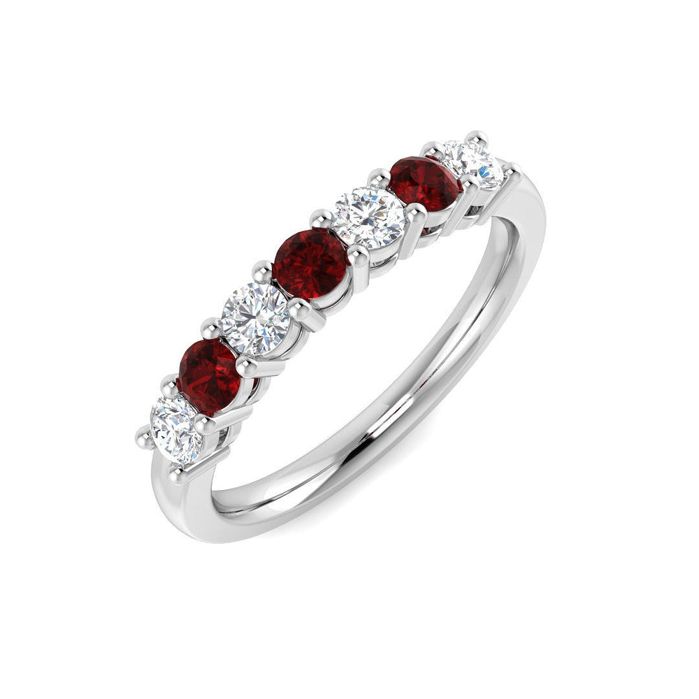 Ruby Half Eternity Ring