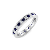 Diamond Rhubbsab Blue Sapphire Ring | 0.5ct