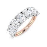 Diamond kherborbe 6-10 Stone Ring | 3.5ct | Hallmarked Gold & Platinum