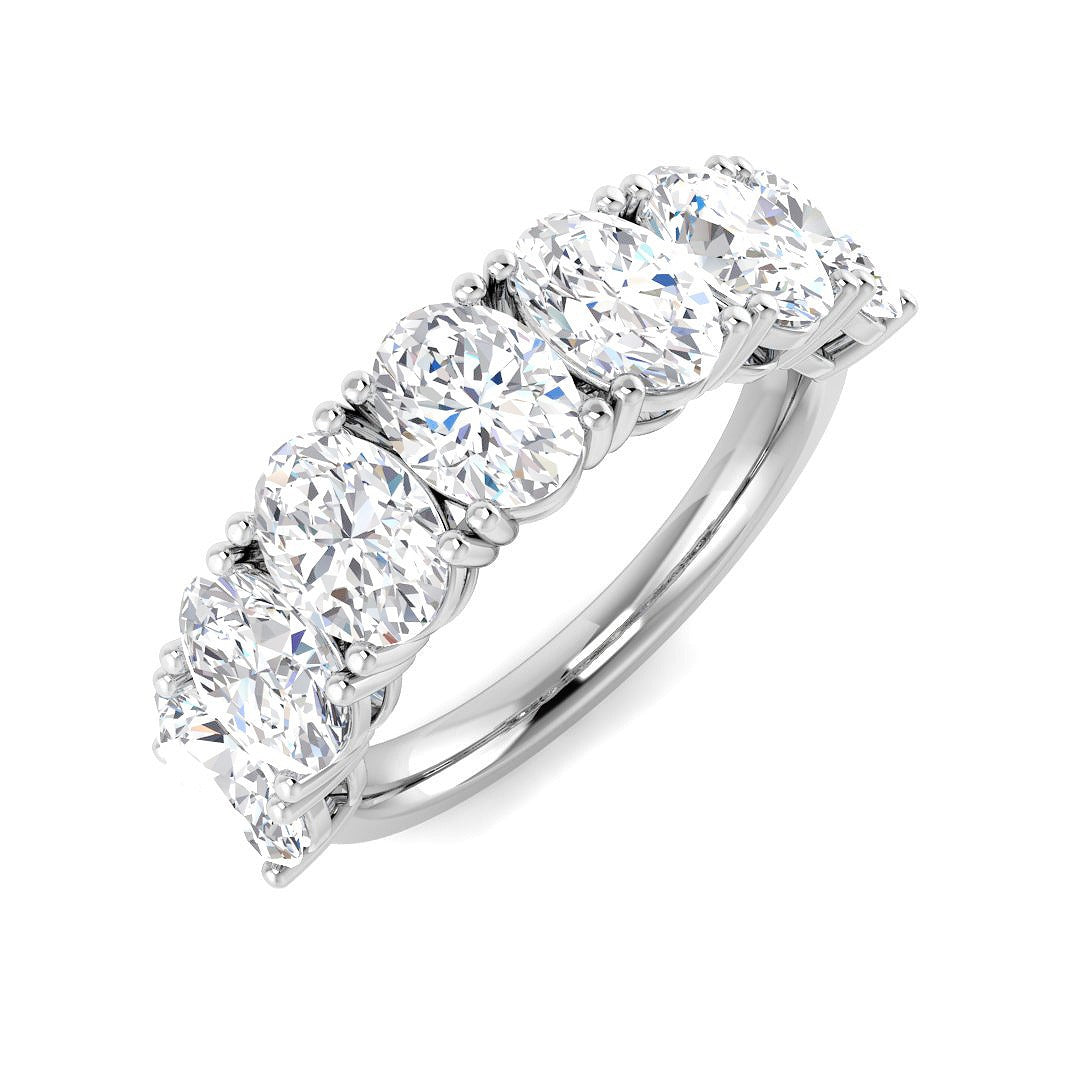 Diamond kherborbe 6-10 Stone Ring | 3.5ct | Hallmarked Gold & Platinum