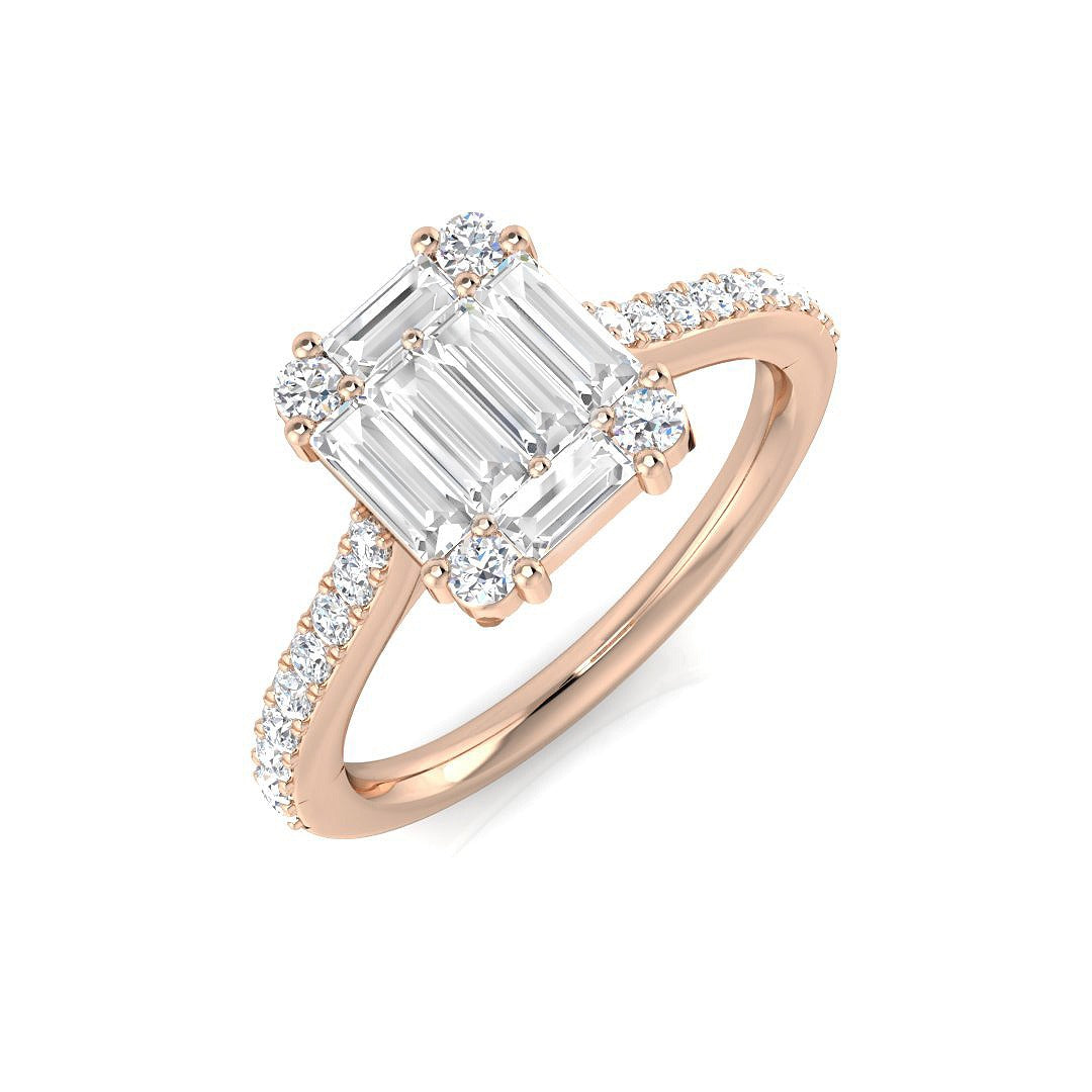 Diamond Baguette & Brilliant Ring | 0.75ct