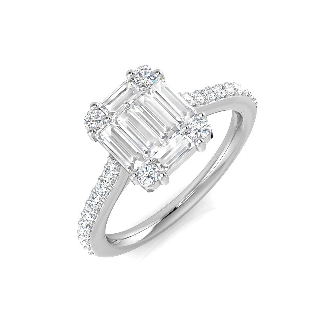 Diamond Baguette & Brilliant Ring | 0.75ct