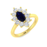 Diamond Jermyb Blue Sapphire Ring | 1.25ct