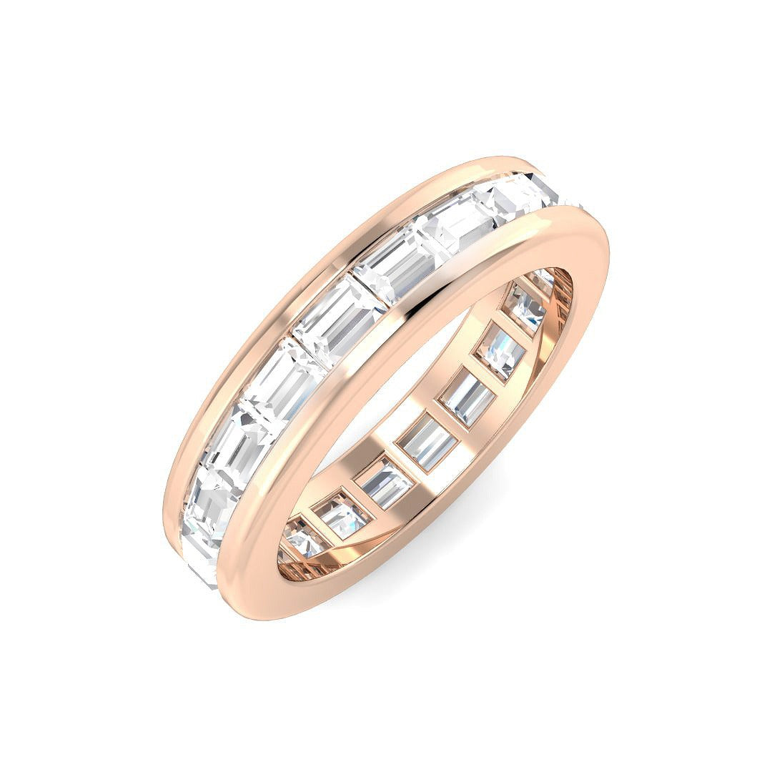 Baguette Diamond Channel Set Full Eternity Ring | 1.75ct | Lab & Natural