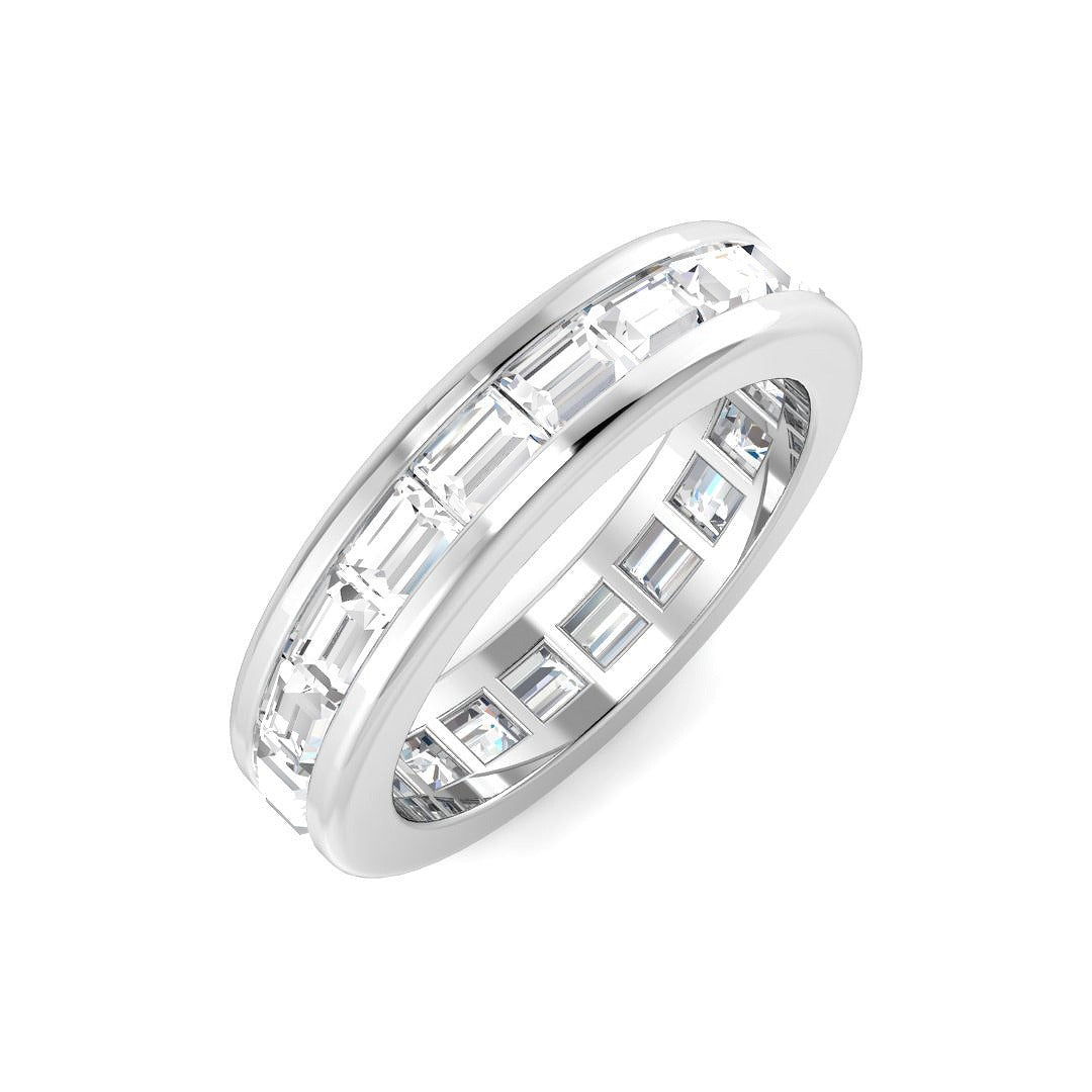 Baguette Diamond Channel Set Full Eternity Ring | 1.75ct | Lab & Natural