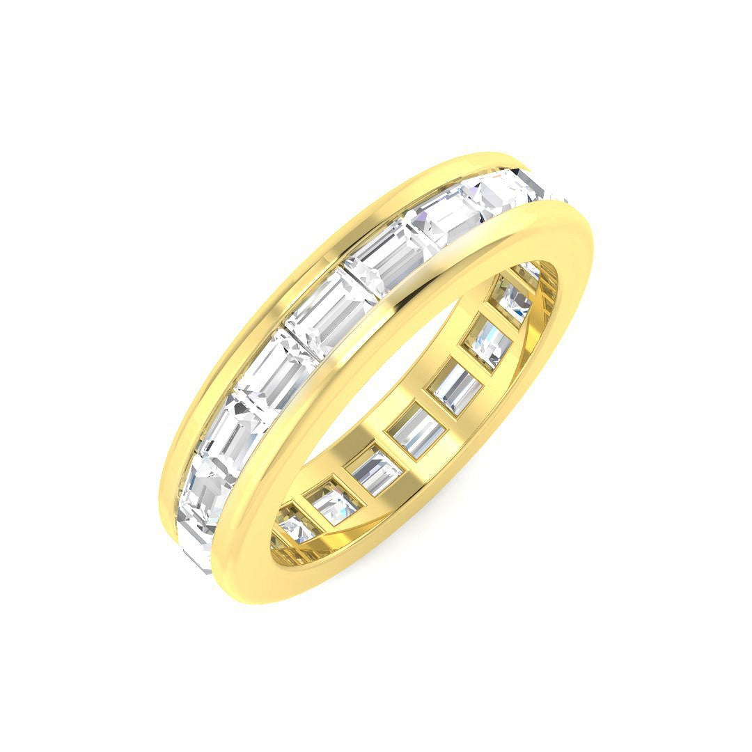 Baguette Diamond Channel Set Full Eternity Ring | 1.75ct | Lab & Natural