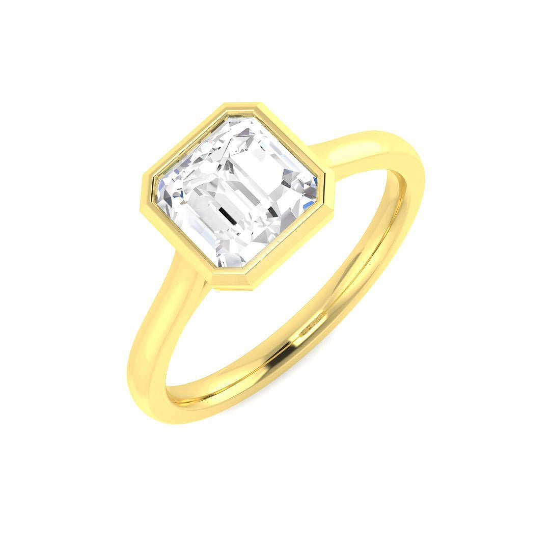 1.54Ct Lab Grown Diamond Ring in 9k Yellow Gold | Ring Size - M