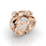 Luxury Diamond Bubble Ring 1.00ct | Lab Grown D/VVS | UK Hallmarked