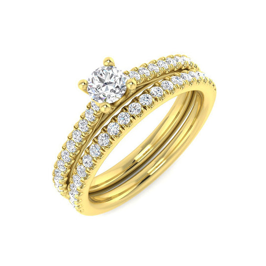 Diamond Berkesey Engagement Ring | 0.75ct | Hallmarked Gold & Platinum