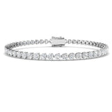 3 Prong Diamond Bracelet, Classic Tennis Bracelet, Luxury Diamond Bracelet