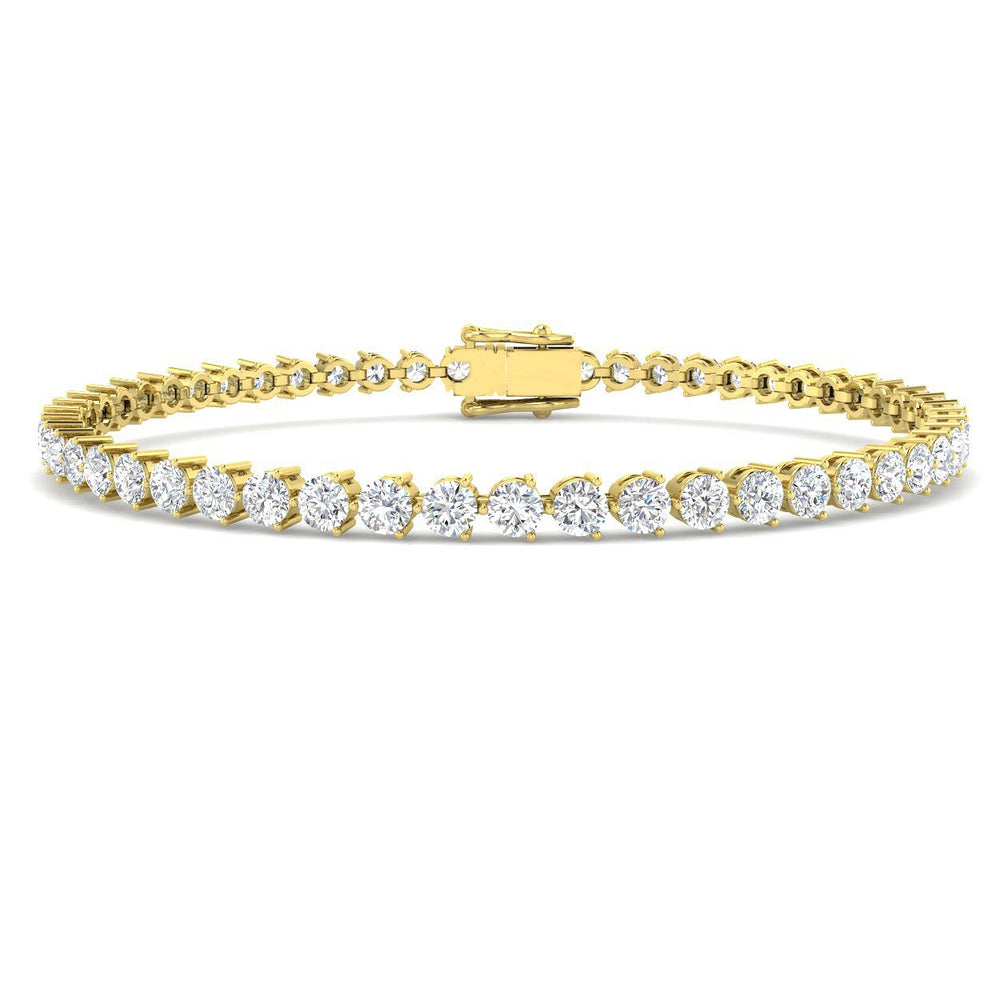 Natural Diamond Bracelet, Diamond Tennis Bracelet, Platinum Diamond Bracelet, Round Diamond Bracelet