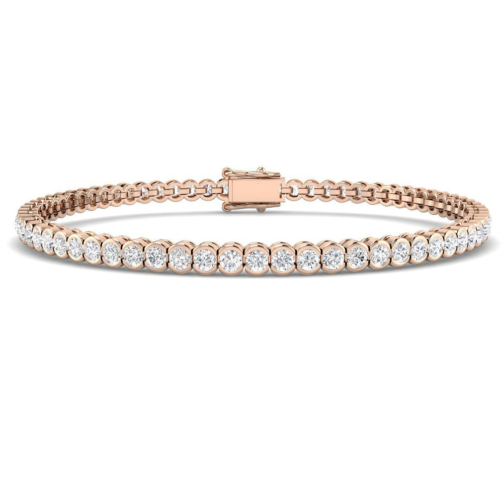 White Gold Diamond Bracelet, Minimalist Diamond Bracelet, Luxury Diamond Bracelet
