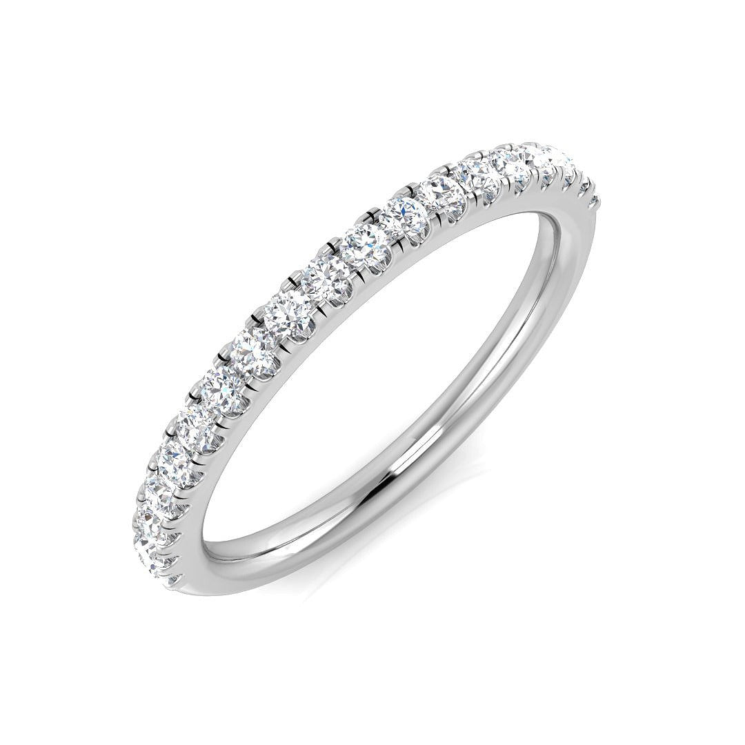 0.25Ct Lab Grown Diamond Ring in 9k White Gold | Ring Size - M