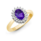 Oval Amethyst Gold Ring