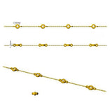 Round Cut Bezel Set Lab Grown Diamond Station Bracelet in 18K White Gold with Lobster Claw