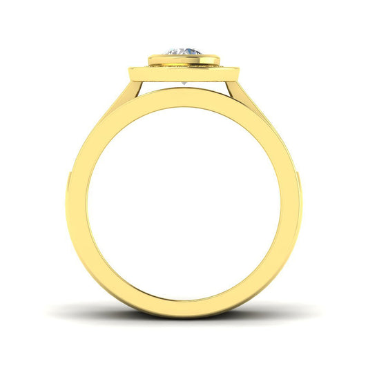 Diamond Whitehass Engagement Ring | 1ct | Hallmarked Gold & Platinum