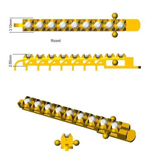 Bracelet de tennis de luxe en or et platine, serti de diamants ronds.