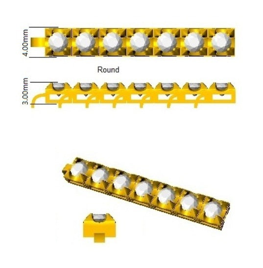 Bracelet de tennis de luxe en or et platine, serti de diamants ronds.