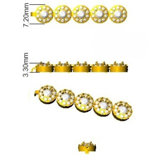 Luxury Gold Halo Bracelet