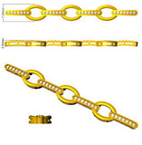 Modern 9K Gold Diamond Mariner Chain Bracelet