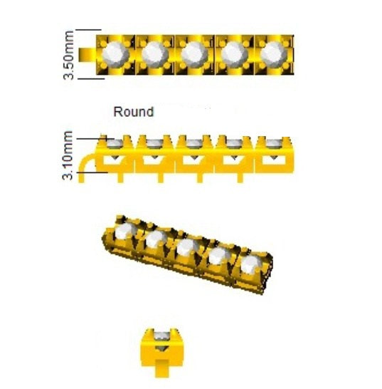 Bracelet de tennis de luxe en or et platine, serti de diamants ronds.