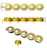 Gold Diamond Bracelet With Safety Latch