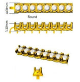 Round Cut Prong Set Lab Grown Diamond Tennis Bracelet in Platinum with Box Closure