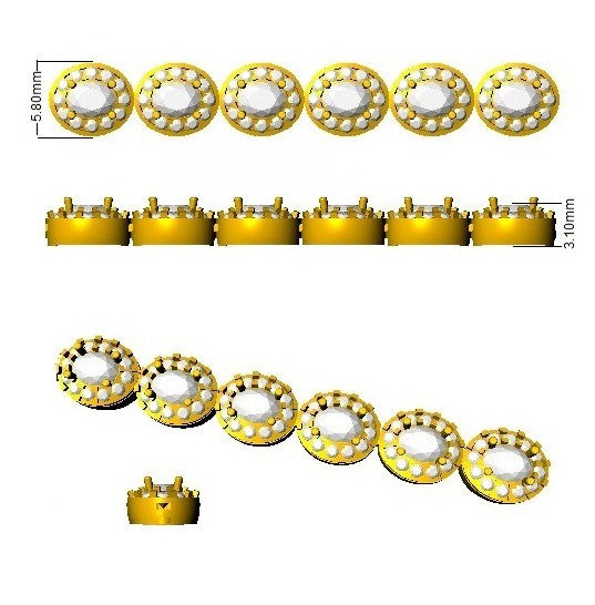 Box Clasp Gold Bracelet