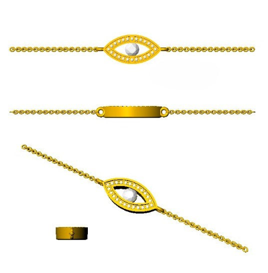 Bracelet de tennis de luxe en or et platine, serti de diamants ronds.