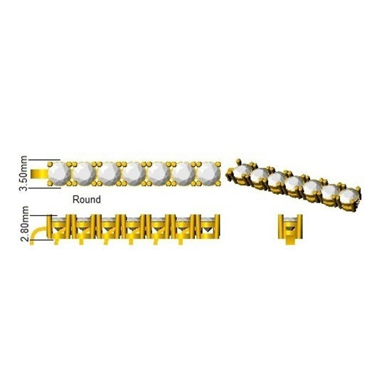9K White Gold Lab Grown Diamond Tennis Bracelet – Round Prong Set Diamonds with Box Clasp