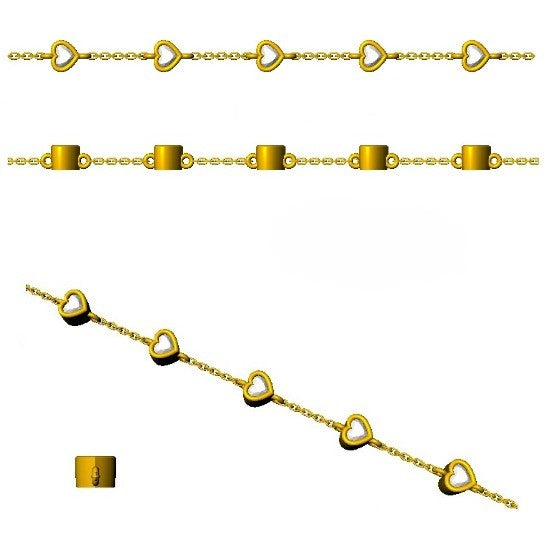 Gift For Her, Fine Gold Jewelry, Luxury Diamond Bracelet, Modern Heart Bracelet