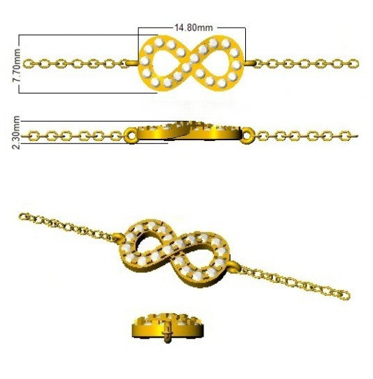Anniversary Gift, Love Jewellery, Designer Bracelet