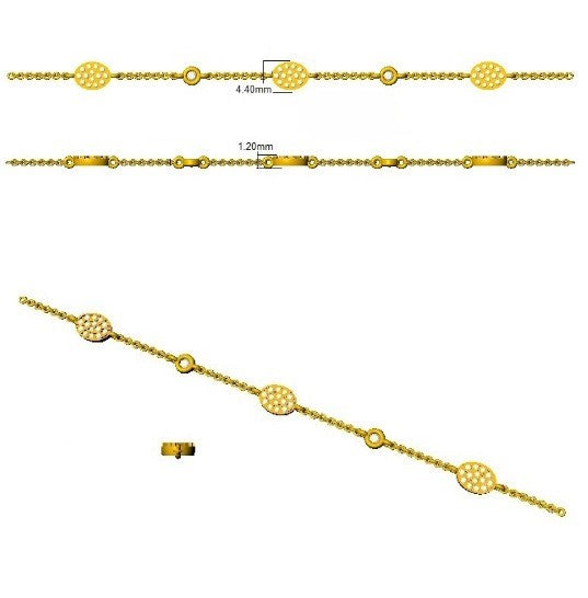 Gold Chain Bracelet, Layering Bracelet, Luxury Bracelet, Modern Jewellery