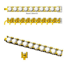 Lab Grown Diamond Tennis Bracelet | 6.99ct | 9K White Gold | D-E/VVS | UK Hallmarked