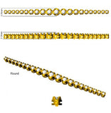Round Lab Grown Diamond Graduate Tennis Bracelet in Platinum with Prong Set Box Clasp