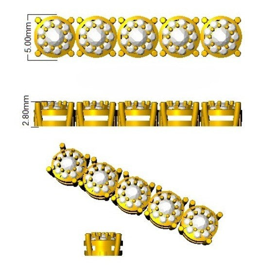 Statement Platinum Diamond Bracelet