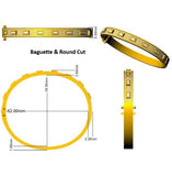 Bracelet de tennis de luxe en or et platine, serti de diamants ronds.